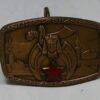 Vintage1981 SHRINERS SOLID BRONZE BUCKLE RED STAR HARRY KLITZNER