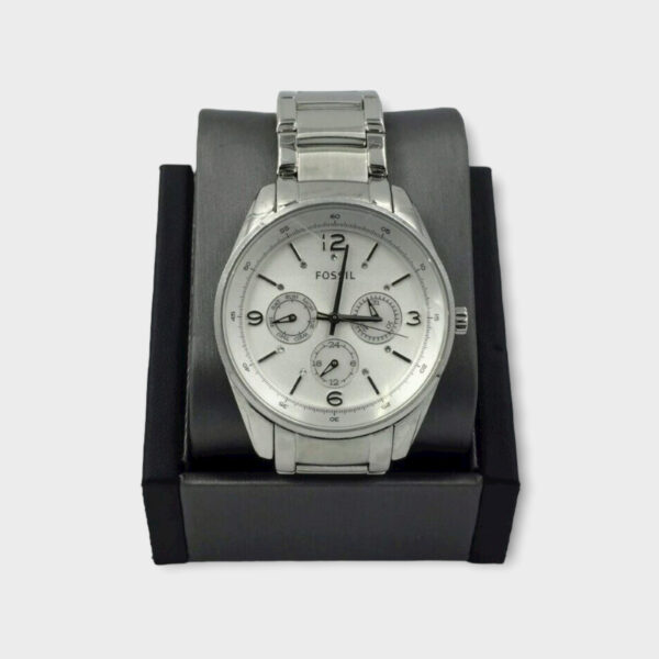 FOSSIL BQ1070 DAYDATE ALL STAINLESS STEEL WATCH SPG030202