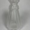 Lalique Oeillets Carnation Pattern Clear Frosted Glass Vase SPG050050