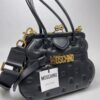 Moschino Couture Pillow Leather Shoulder Bag Black Luxury Handbag SPG050010