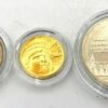 1986 US Liberty 3 Coin Proof Set $5 Gold Silver $1 Half Dollar SPG040306