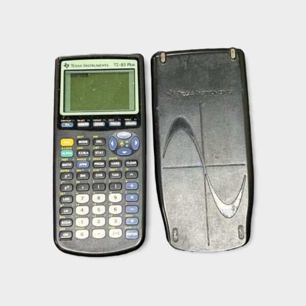 TEXAS INSTRUMENTS TI 83 PLUS GRAPHING CALCULATOR W COVER SPG046891