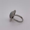 Navajo Double Turquoise Stone Sterling Silver Adjustable Ring SPG043405