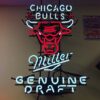 Rare Chicago Bulls Miller Genuine Draft Beer Neon Light Sign SPG010784