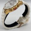 Michele Tahitian Jelly Bean White Steel Rubber Quartz Ladies Watch M SPG044379