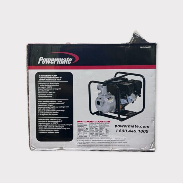 Powermate 4 Cycle 2 Dewatering Pump PP0100363 SPG052292