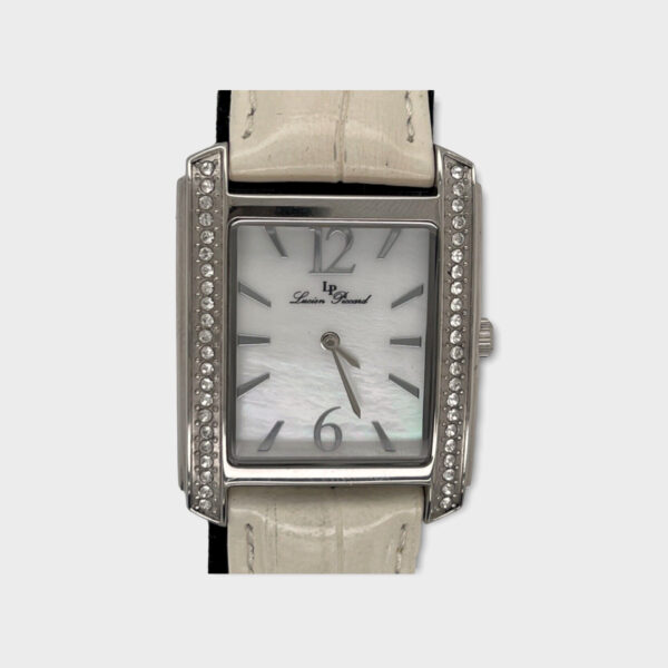 Lucien Piccard Lady's Coca White Dial Crystal Watch Japan Quartz (SPG051057)