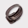 Ladys Silver Rhinestone Buckle Ring Size 85 SPG052361