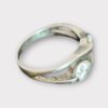 Ladys Silver Ring with 2 Round Cut CZ 24dwt Size75 SPG052402