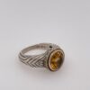 Andrea Candela 18K & Sterling Silver Citrine Stone Ring - Size 7 (SPG043439)