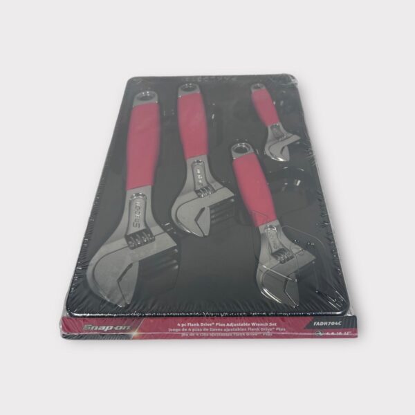 Snap-on 4 Piece Flank Drive Plus Adjustable Wrench Set (FADH704C)