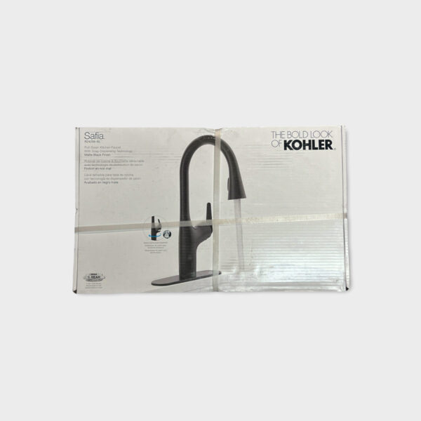 Kohler Safia Pull Down Sprayer Kitchen Faucet w/Soap Disp Matte Black R24298-BL
