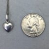 Silver Puffed Heart Pendant Necklace 925 Silver 2dwt (SPG019560)