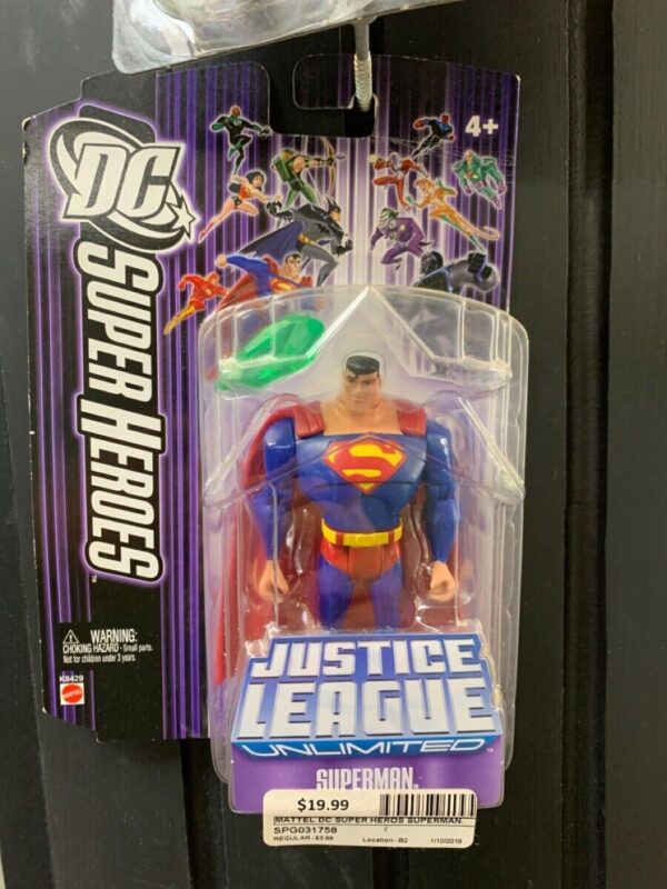 MATTEL DC SUPER HEROS JUSTICE LEAGUE UNLIMITED SUPERMAN. (SPG031758)