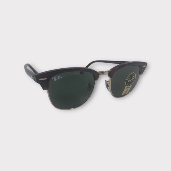 Ray-Ban RB3016 W0366 Clubmaster Tortoise/ Arista/Green Sunglasses 51 (SPG057496)