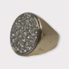 Gent's Diamond Cluster Ring 36 Diamonds 2.5cttw 14K Yellow Gold (SPG057669)