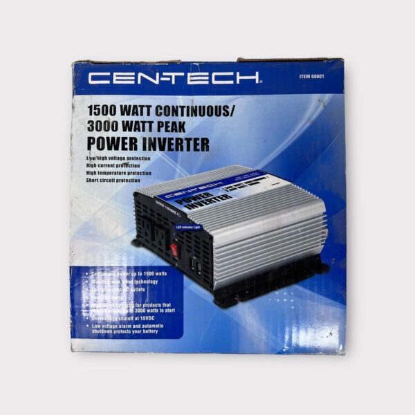 Cen-tech 1500w Continuous 3000w Peak Power Inverter (New Open Box)