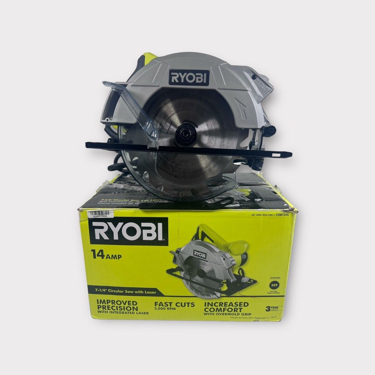 Ryobi 14 Amp 7-1/4 in. Circular Saw with Laser Q308X11 (SPG058252 ...