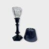 Baccarat Crystal Black Harcourt Our Fire Candlestick