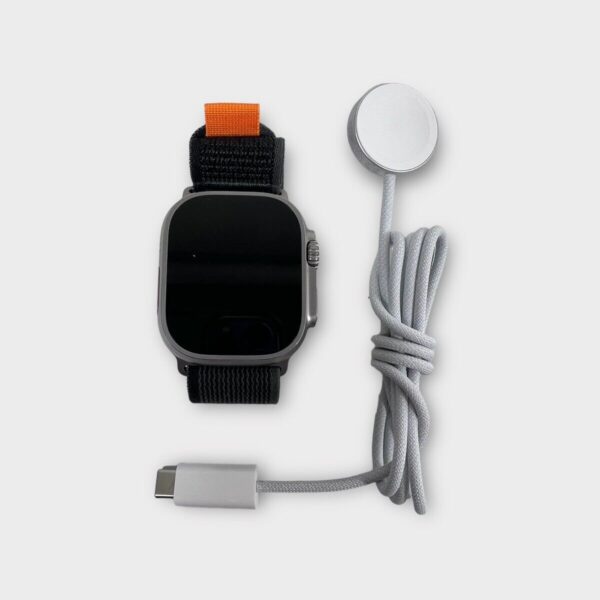 Apple Watch Ultra 49mm Titanium Case with Black/Gray Trail Loop, M/L (SPG059020)