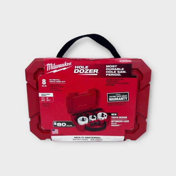 Milwaukee 49-22-4019 HOLE DOZER Bi-Metal Hole Saw Kit of 8 Pieces