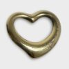 Tiffany & Co Elsa Peretti 22mm Open Heart 18K 750 Yellow Gold