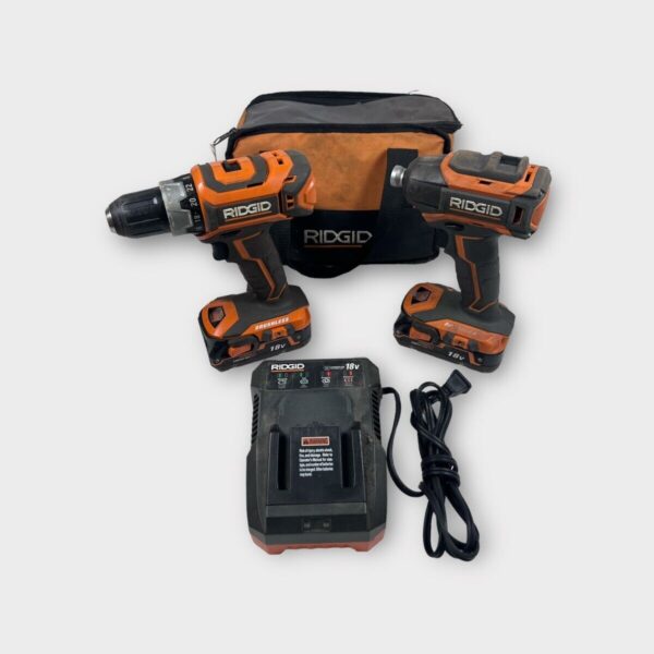 RIDGID TOOLS R860054/ R86038 1/2" Drill & Impact Driver Combo Kit (SPG059590)