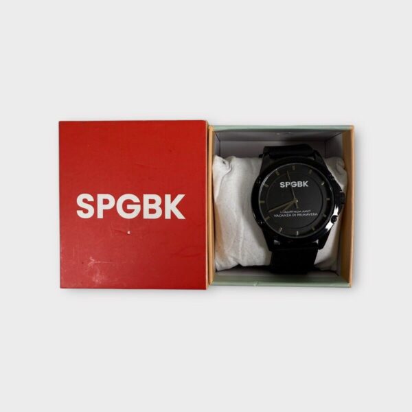 SPGBK Unisex Bordeaux Black Silicone Band Watch - 44MM (SPG062247)