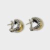 Lagos Caviar Maya 925 Sterling Silver / 18K Gold Two-Toned Earrings (SPG062203)