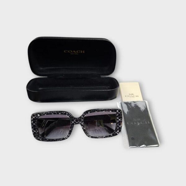 Coach Grey Gradient Rectangular Ladies Sunglasses HC8380U CL922 (SPG062158)