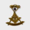 10k Gold Freemason Masonic Past Master Jewel Pin Badge 9.7g 10K (SPG062507)