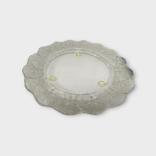 Lalique Crystal Honfleur 8 3/8" Plate Signed Salad / Desert (SPG062554)