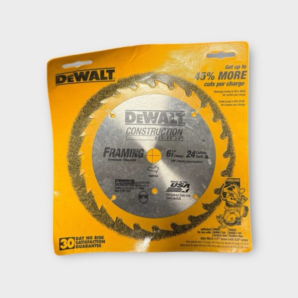DEWALT DW9154 6 1/2" 24T Framing Blade with 5/8" Arbor NIP