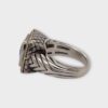 Andrea Candela Sterling Silver 18K Gold Blue Topaz Cushion Ring (SPG042158)