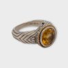Andrea Candela 18K & Sterling Silver Citrine Stone Ring - Size 7 (SPG043439)