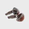 Vintage Large Sterling Silver 925 Natural Agate Gemstone Cufflinks (SPG044361)