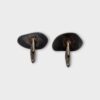 Vintage Large Sterling Silver 925 Natural Agate Gemstone Cufflinks (SPG044361)