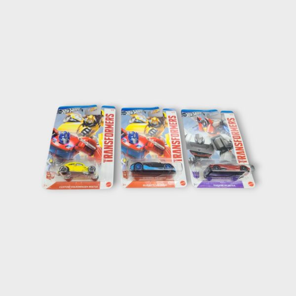 Hot Wheels Transformers Lot Of 3 - Beetle, Bugatti, Pagani