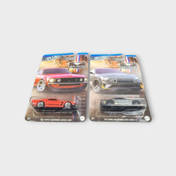 Hot Wheels Silver Series Mustang 60 Years Lot Of 2