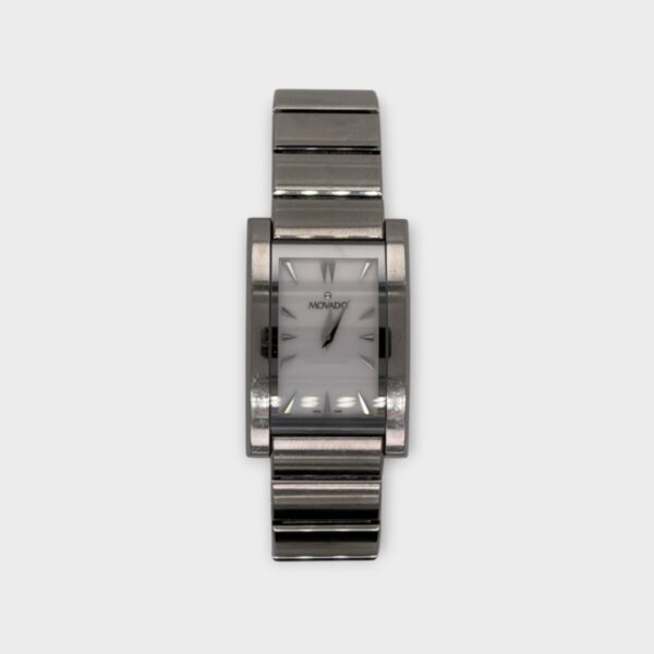 Womens Movado Sapphire Crystal Swiss Watch Stainless Steel Bracelet (SPG045585)