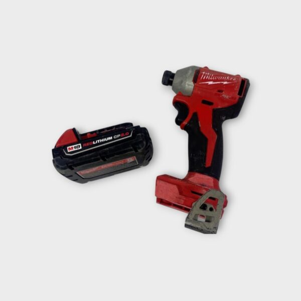 Milwaukee M18 18V Cordless 1/4" Compact Impact Driver w/ 2.0Ah Batte (SPG063311)