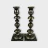 (2)NORBLIN & CO ANTIQUE SILVER PLATED SABBATH 9-1/2"CANDLESTICK HOLD (SPG063489)