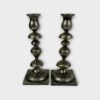 (2)NORBLIN & CO ANTIQUE SILVER PLATED SABBATH 9-1/2"CANDLESTICK HOLD (SPG063489)