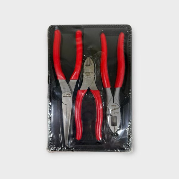 Snap-on PLR300G 3-pc Plier & Cutter Set Lineman's Pliers Needle Nose Red