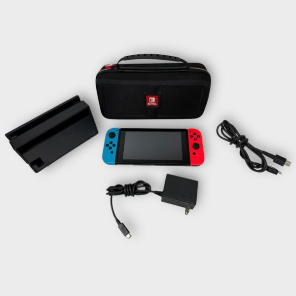 Nintendo Switch V2 Handheld Console Bundle w/ Dock & Carrying Bag (SPG063730)