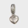 PANDORA #791524CZ "MY BEAUTIFUL WIFE/FOREVER & ALWAYS LOCKET CHARM (SPG064055)