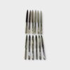 ANTIQUE SHEFFIELD SILVER PLATED BOXED SET 12 FORKS & KNIVES BY ALLEN & DARWIN