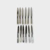 ANTIQUE SHEFFIELD SILVER PLATED BOXED SET 12 FORKS & KNIVES BY ALLEN & DARWIN