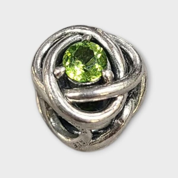 Authentic Pandora Spring Green Eternity Circle Charm - August (SPG064049)
