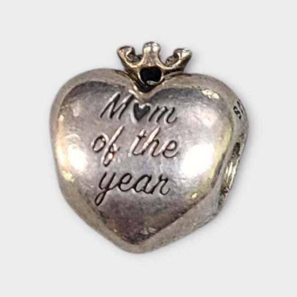 PANDORA Charm S925 Mom of the Year Heart Charm (SPG064063)
